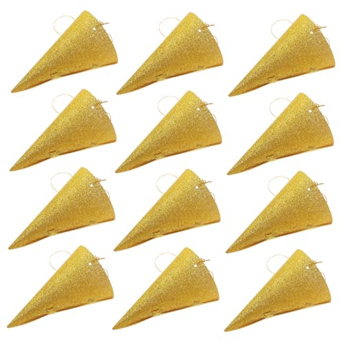 BAZEITFLOW 12 Stück Teiliges Goldene Glitzer Kegelpartyhüte mit Krönchen Design Geeignet für Erwachsene Festliche Geburtstagsdekoration mit Langem Band für Sicheren Sitz für BAZEITFLOW 12 Stück Teiliges Goldene Glitzer Kegelpartyhüte mit Krönchen Design Geeignet für Erwachsene Festliche Geburtstagsdekoration mit Langem Band für Sicheren Sitz für von BAZEITFLOW