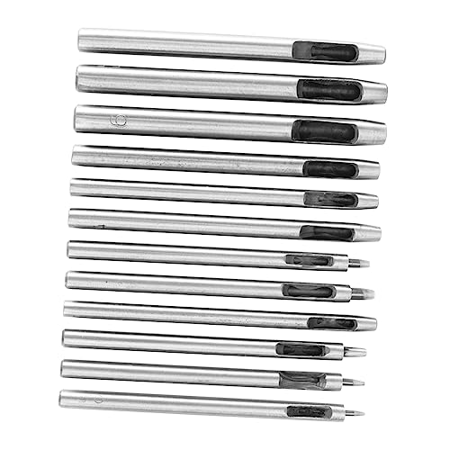 BAZEITFLOW 12 Stück Teiliges Ledergürtel Lochstanzer Set Langlebiges Lochwerkzeug mit Scharfem Schneidrand für Präzises Stanzen Mehrerer Stofflagen Robustes Lederhandwerk Zubehör für Saubere BAZEITFLOW 12 Stück Teiliges Ledergürtel Lochstanzer Set Langlebiges Lochwerkzeug mit Scharfem Schneidrand für Präzises Stanzen Mehrerer Stofflagen Robustes Lederhandwerk Zubehör für Saubere von BAZEITFLOW