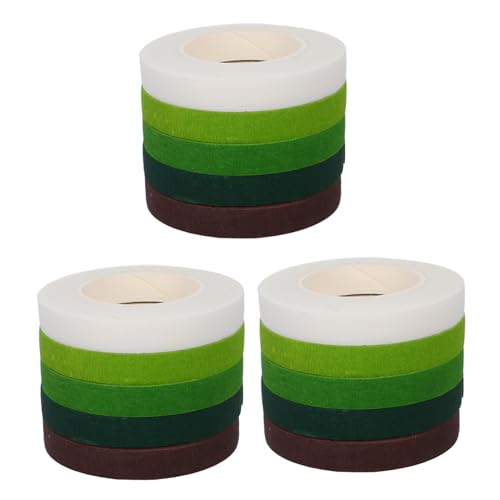 BAZEITFLOW 15 Stück Teiliges Floristenband Selbstklebendes Flexibles Blumenwickelband in Farben Stark Haftendes Kreppband für Blumenarrangements DIY Floristik Hochzeitssträuße Bastelprojekte BAZEITFLOW 15 Stück Teiliges Floristenband Selbstklebendes Flexibles Blumenwickelband in Farben Stark Haftendes Kreppband für Blumenarrangements DIY Floristik Hochzeitssträuße Bastelprojekte von BAZEITFLOW