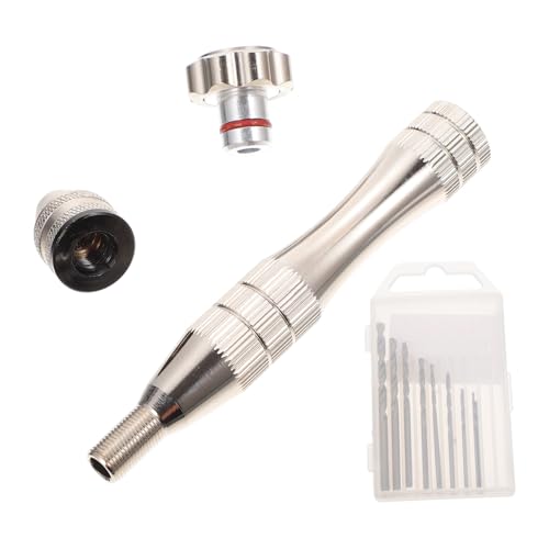 BAZEITFLOW 1Satz Handbohrer Aluminiumlegierung mit Micro Bohrern Manuell Rutschfest und Langlebig für Präzise Bohrungen Walnuss und Anderen Materialien BAZEITFLOW 1Satz Handbohrer Aluminiumlegierung mit Micro Bohrern Manuell Rutschfest und Langlebig für Präzise Bohrungen Walnuss und Anderen Materialien von BAZEITFLOW