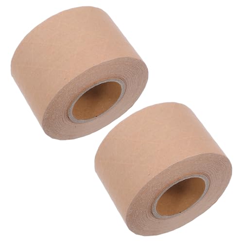 BAZEITFLOW 2 Rollen Wasseraktiviertes Papierband braunes Versandklebeband Beschreibbares Band Packband aus Kraft Packband aus braunem Papier Hochleistungs- Kraftpapier Khaki BAZEITFLOW 2 Rollen Wasseraktiviertes Papierband braunes Versandklebeband Beschreibbares Band Packband aus Kraft Packband aus braunem Papier Hochleistungs- Kraftpapier Khaki von BAZEITFLOW