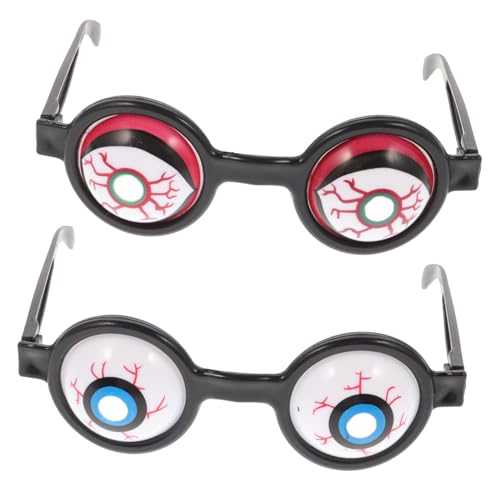 BAZEITFLOW 2 Stück Lustige Partybrillen mit Augenmotiven Kunststoff Halloween Karneval Foto Requisiten Leichte Tragbare Partybrille für Erwachsene für Kostüm und Maskeradeveranstaltungen BAZEITFLOW 2 Stück Lustige Partybrillen mit Augenmotiven Kunststoff Halloween Karneval Foto Requisiten Leichte Tragbare Partybrille für Erwachsene für Kostüm und Maskeradeveranstaltungen von BAZEITFLOW