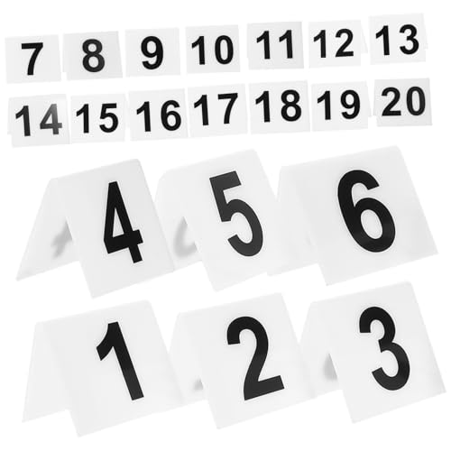 BAZEITFLOW 20 Stück Teiliges Kompaktes Tischnummernschild Beidseitig Bedruckte Nummern Wiederverwendbar Minimalistisches Design Kompakt für Restaurants Partys und Desktop Tischmarkierung BAZEITFLOW 20 Stück Teiliges Kompaktes Tischnummernschild Beidseitig Bedruckte Nummern Wiederverwendbar Minimalistisches Design Kompakt für Restaurants Partys und Desktop Tischmarkierung von BAZEITFLOW