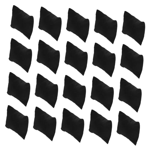 BAZEITFLOW 20 Stück Teiliges Schwarzes Samtkissen Schmuck und Armbanddisplay Weiche Schmuckkissen für Uhrenboxen Armbandhalter Geeignet für Schmuckpräsentation und Aufbewahrung von BAZEITFLOW