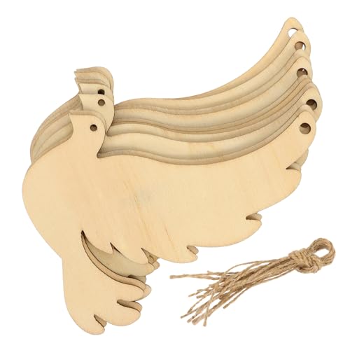 BAZEITFLOW 20 Stück Vögel aus Holz Holz DIY Zubehör für Kreative Bastelprojekte Unbeschichtete Holzscheiben für Hochzeiten Partys und Heimdekoration von BAZEITFLOW