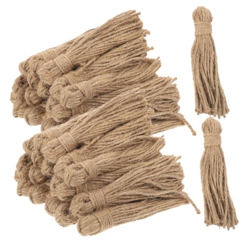 BAZEITFLOW 30 Stück Jute Quasten -Dekoration Juteschnur zum Basteln Seil für Handwerk Garn Dekoration Girlande Seil Quasten aus natürlicher Jute Weihnachtsjuteseil Hanfseil Hellbraun BAZEITFLOW 30 Stück Jute Quasten -Dekoration Juteschnur zum Basteln Seil für Handwerk Garn Dekoration Girlande Seil Quasten aus natürlicher Jute Weihnachtsjuteseil Hanfseil Hellbraun von BAZEITFLOW