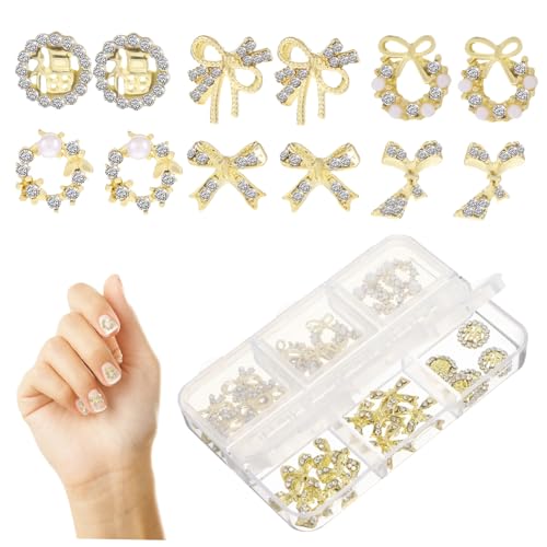 BAZEITFLOW 30 Stück Teiliges Nagelzubehör aus Robustem Metall Glänzende und Filigrane Nail Art Charms für Maniküre Vielseitige Nageldekorationen und DIY Nail Art für Gelnägel und Kreative BAZEITFLOW 30 Stück Teiliges Nagelzubehör aus Robustem Metall Glänzende und Filigrane Nail Art Charms für Maniküre Vielseitige Nageldekorationen und DIY Nail Art für Gelnägel und Kreative von BAZEITFLOW