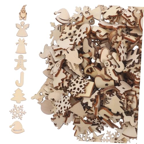 BAZEITFLOW 300 Stück Weihnachtsdekoration Holzscheiben zum Bemalen Unbemalte DIY Holzanhänger für Christbaumschmuck Bastelset für Kreative Weihnachtsbaum und Fensterdeko BAZEITFLOW 300 Stück Weihnachtsdekoration Holzscheiben zum Bemalen Unbemalte DIY Holzanhänger für Christbaumschmuck Bastelset für Kreative Weihnachtsbaum und Fensterdeko von BAZEITFLOW