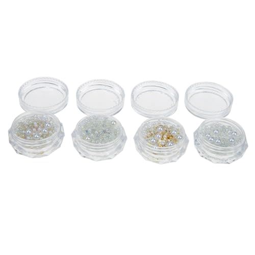 BAZEITFLOW 4 Boxen Dekorative Perlen für Nail Art Gemischte und Formen Leichte Schuh perlen für DIY Nagel Schmuckdesign Einfache Anwendung für Individuelle Maniküre BAZEITFLOW 4 Boxen Dekorative Perlen für Nail Art Gemischte und Formen Leichte Schuh perlen für DIY Nagel Schmuckdesign Einfache Anwendung für Individuelle Maniküre von BAZEITFLOW