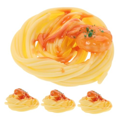 BAZEITFLOW 4 Stück Teiliges Realistische Künstliche Spaghetti Deko Täuschend Echtes Fake Food Modell für Food Fotografie Restaurant und Küchendekoration Vielseitige Simulation Pasta Requisite BAZEITFLOW 4 Stück Teiliges Realistische Künstliche Spaghetti Deko Täuschend Echtes Fake Food Modell für Food Fotografie Restaurant und Küchendekoration Vielseitige Simulation Pasta Requisite von BAZEITFLOW