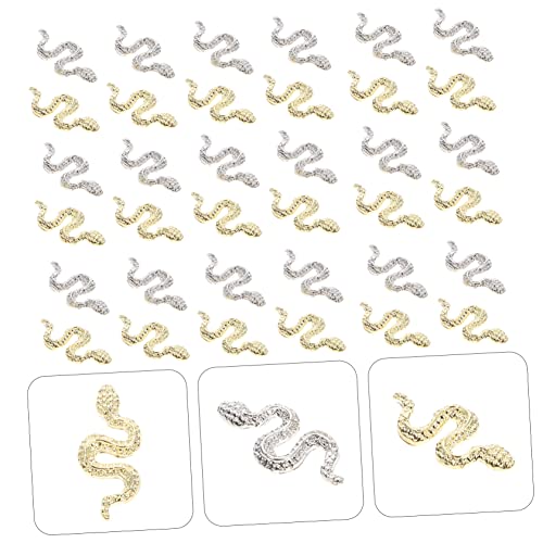 BAZEITFLOW 40 Stück Teiliges Nail Charms Schlange Design aus Robustem Zinklegierung Korrosionsbeständig Stilvolle Nageldekoration für DIY Nail Art für Partys und Geschenke BAZEITFLOW 40 Stück Teiliges Nail Charms Schlange Design aus Robustem Zinklegierung Korrosionsbeständig Stilvolle Nageldekoration für DIY Nail Art für Partys und Geschenke von BAZEITFLOW