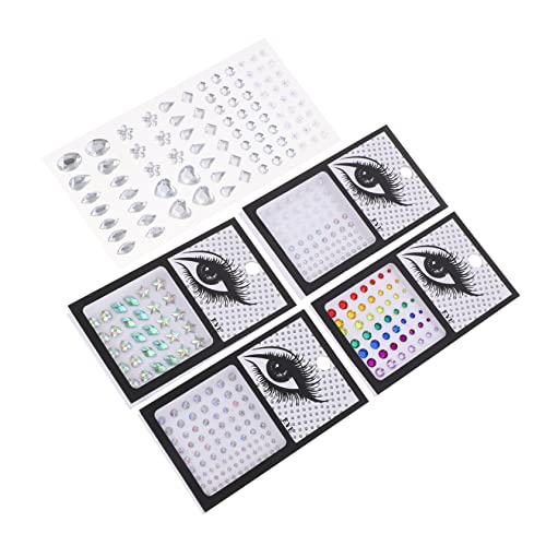 BAZEITFLOW 5 Blätter Festival Gesichts Edelsteine Set Selbstklebende Rhinestone Aufkleber für Augen Körper Wasserfest Hohe Temperaturbeständigkeit für Partys Karneval BAZEITFLOW 5 Blätter Festival Gesichts Edelsteine Set Selbstklebende Rhinestone Aufkleber für Augen Körper Wasserfest Hohe Temperaturbeständigkeit für Partys Karneval von BAZEITFLOW