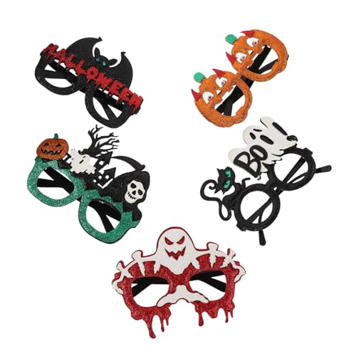 BAZEITFLOW 5 Stück Halloween dekorative Brille Zubehör für die Halloween-Fotografie Kürbis-Sonnenbrille Kürbisgläser Brillengestelle Spaßbrille für Party Filz BAZEITFLOW 5 Stück Halloween dekorative Brille Zubehör für die Halloween-Fotografie Kürbis-Sonnenbrille Kürbisgläser Brillengestelle Spaßbrille für Party Filz von BAZEITFLOW