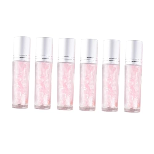 BAZEITFLOW 6 Stück Glas Rollflaschen für Ätherische Öle Nachfüllbare Kosmetik Fläschchen mit Aluminiumkappen für DIY Duftöle Parfüm Essenzen Reisegebrauch von BAZEITFLOW