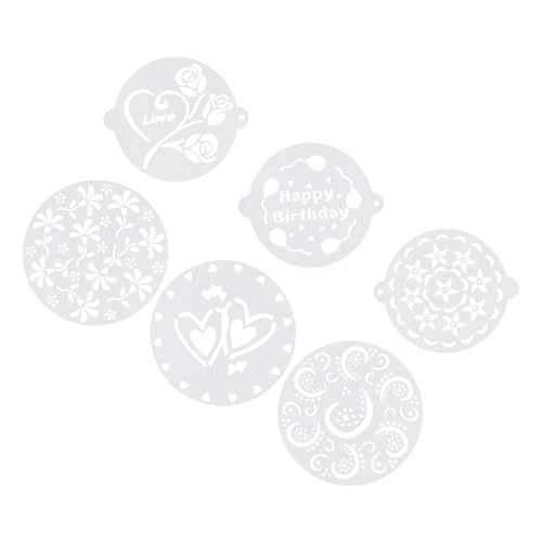 BAZEITFLOW 6 Stück Teiliges Kuchen Schablonen aus Umweltfreundlichem Material Wiederverwendbar Glatte Oberfläche Einfach zu Reinigen für Tortendekoration Mousse Cupcakes und Geburtstagstorten BAZEITFLOW 6 Stück Teiliges Kuchen Schablonen aus Umweltfreundlichem Material Wiederverwendbar Glatte Oberfläche Einfach zu Reinigen für Tortendekoration Mousse Cupcakes und Geburtstagstorten von BAZEITFLOW