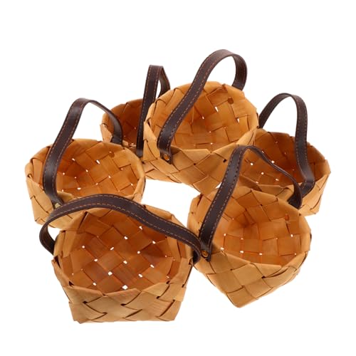 BAZEITFLOW 6 Stück Teiliges Mini Handgeflochtene Holzkorb mit Henkel Kleiner Geflochtener Party Favor Korb für Hochzeit Vielseitig für Süßigkeiten Diy Dekoration und Feierlichkeiten BAZEITFLOW 6 Stück Teiliges Mini Handgeflochtene Holzkorb mit Henkel Kleiner Geflochtener Party Favor Korb für Hochzeit Vielseitig für Süßigkeiten Diy Dekoration und Feierlichkeiten von BAZEITFLOW