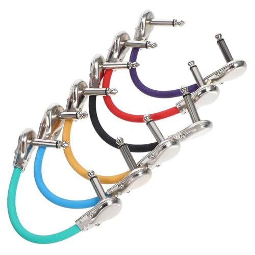BAZEITFLOW 6Stücke Gitarren Effektkabel Flache Kopfbuchsen für Instrumente Stabile Signalübertragung für Effektpedale und Enge Räume Langlebige Konstruktion BAZEITFLOW 6Stücke Gitarren Effektkabel Flache Kopfbuchsen für Instrumente Stabile Signalübertragung für Effektpedale und Enge Räume Langlebige Konstruktion von BAZEITFLOW