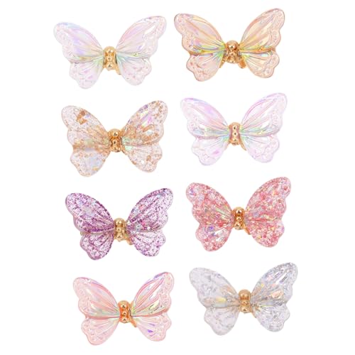 BAZEITFLOW 8 Stück Teiliges Schmetterling Nail Art Charm aus Langlebigem Harz und Metall Glänzende Nagel Ornamente für DIY Fingernägel Sicher Farbecht für Kreative Maniküre und Nageldesign BAZEITFLOW 8 Stück Teiliges Schmetterling Nail Art Charm aus Langlebigem Harz und Metall Glänzende Nagel Ornamente für DIY Fingernägel Sicher Farbecht für Kreative Maniküre und Nageldesign von BAZEITFLOW