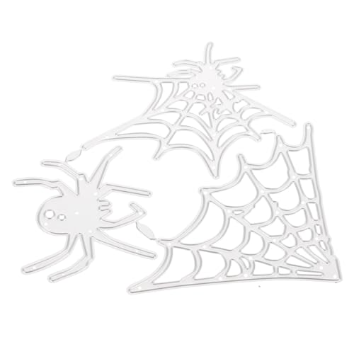 BAZEITFLOW Carbonstahl Stanzschablone Halloween Spinnennetz Stanzform für Scrapbooking DIY Karten Fotoalbum Basteln Prägeschablone Langlebig Einfach zu von BAZEITFLOW