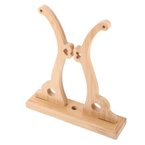 BAZEITFLOW Faltfächer Ständer aus Holz Eleganter und Dekorativer Halter für Handfächer Stabiler Standfuß für Hochzeiten Ausstellungen Tischdekoration von BAZEITFLOW