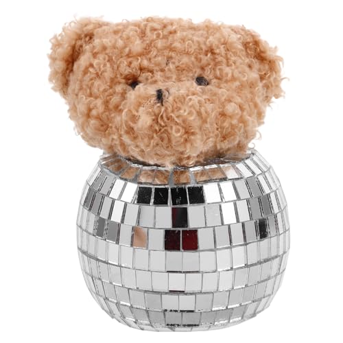 BAZEITFLOW Glas Disco Bär Dekoration mit Spiegelkugel Erscheinung Dekorativer Tischbär für Geburtstag Hochzeit und vielseitiges Glasornament für Schreibtisch Nachttisch und Esstisch BAZEITFLOW Glas Disco Bär Dekoration mit Spiegelkugel Erscheinung Dekorativer Tischbär für Geburtstag Hochzeit und vielseitiges Glasornament für Schreibtisch Nachttisch und Esstisch von BAZEITFLOW