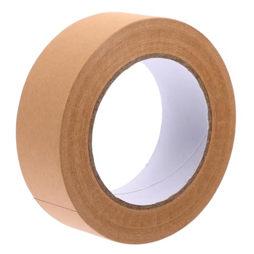 BAZEITFLOW Kraftpapier Paketband Beschreibbares Reißfestes Verpackungsklebeband für Kartons Vielseitig Einsetzbar für Versand Umzug und Lagerung Umweltfreundlich und Stark von BAZEITFLOW