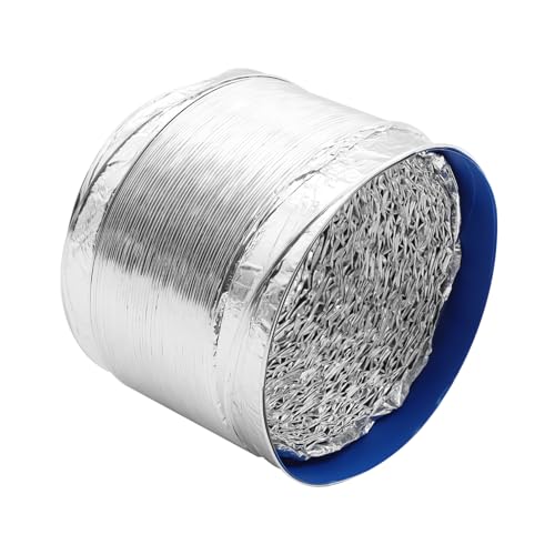 BAZEITFLOW Lüftungsschlauch Aluminiumfolie Feuerfest Flexibel Durchmesser Abluftschlauch für Hvac Ventilation Küche Bad Gewächshaus BAZEITFLOW Lüftungsschlauch Aluminiumfolie Feuerfest Flexibel Durchmesser Abluftschlauch für Hvac Ventilation Küche Bad Gewächshaus von BAZEITFLOW