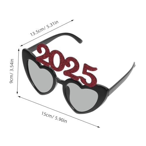 BAZEITFLOW Partybrille Herzförmig Leichtes Widerstandsfähiges Fotorequisit Für Silvester Karneval Und Abschlussfeier BAZEITFLOW Partybrille Herzförmig Leichtes Widerstandsfähiges Fotorequisit Für Silvester Karneval Und Abschlussfeier von BAZEITFLOW