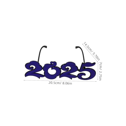 BAZEITFLOW Partybrille Silvester Brille Spaß Fotorequisit für Erwachsene und Auffällige Zahlen Design Blaues Wolkenmuster Neujahrsfeier Deko und Fotoaccessoire BAZEITFLOW Partybrille Silvester Brille Spaß Fotorequisit für Erwachsene und Auffällige Zahlen Design Blaues Wolkenmuster Neujahrsfeier Deko und Fotoaccessoire von BAZEITFLOW