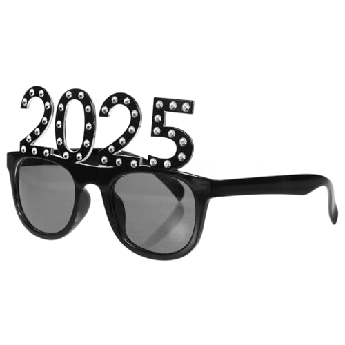 BAZEITFLOW Partybrille mit Funkelnden Strasssteinen Leichte Schwarze Eckige Pc Brille Photo Prop für Silvester Neujahrsfeier Festival und Motto Party BAZEITFLOW Partybrille mit Funkelnden Strasssteinen Leichte Schwarze Eckige Pc Brille Photo Prop für Silvester Neujahrsfeier Festival und Motto Party von BAZEITFLOW
