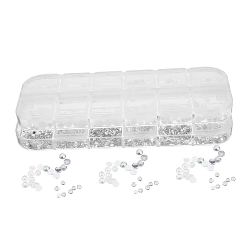 BAZEITFLOW Schachteln Mit Charms Dekorative Nagelornamente Für Nail Art Halbkugel Pearl Strasssteine DIY Nagelanhänger Zum Selbermachen Nageljuwelen BAZEITFLOW Schachteln Mit Charms Dekorative Nagelornamente Für Nail Art Halbkugel Pearl Strasssteine DIY Nagelanhänger Zum Selbermachen Nageljuwelen von BAZEITFLOW