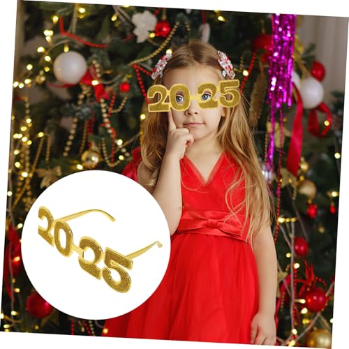 BAZEITFLOW Silvester Accessoires Partybrille Erwachsene Goldene Elektrisch Beschichtete Glitzernde Neue Jahresbrille Leichtes Pc Material Lustige Party Eyeglass Requisite BAZEITFLOW Silvester Accessoires Partybrille Erwachsene Goldene Elektrisch Beschichtete Glitzernde Neue Jahresbrille Leichtes Pc Material Lustige Party Eyeglass Requisite von BAZEITFLOW