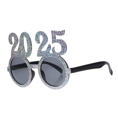 BAZEITFLOW Silvester Partybrille aus Leichte Robuste Zahlenbrille für Neujahrsfeiern Lustiges Festival Accessoire für Erwachsene Bequemes Design Silberfarbene Fotorequisiten BAZEITFLOW Silvester Partybrille aus Leichte Robuste Zahlenbrille für Neujahrsfeiern Lustiges Festival Accessoire für Erwachsene Bequemes Design Silberfarbene Fotorequisiten von BAZEITFLOW