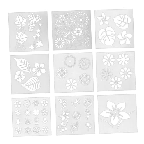 BAZEITFLOW Teiliges Blumen Kuchenform Kreative und Hohle Backschablonen für DIY Kekse und Torten Vielseitig Einsetzbar für Fondant und Gebäckdekoration Weiße Kunststoffmotive für Backzubehör von BAZEITFLOW