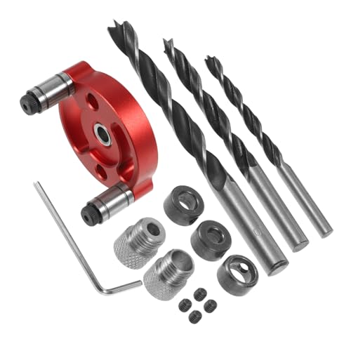 BAZEITFLOW Vertikaler Bohrerbit Führungsbohrer aus Aluminiumlegierung und Eisen Präziser Pocket Hole Doweling Jig für Holzarbeiten Langlebiges DIY Werkzeug für Starke Holzverbindungen Rot BAZEITFLOW Vertikaler Bohrerbit Führungsbohrer aus Aluminiumlegierung und Eisen Präziser Pocket Hole Doweling Jig für Holzarbeiten Langlebiges DIY Werkzeug für Starke Holzverbindungen Rot von BAZEITFLOW