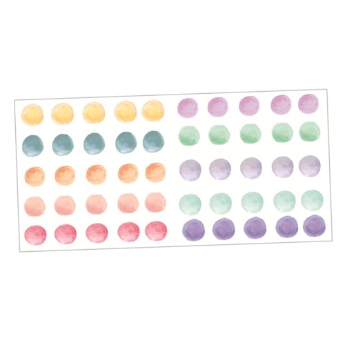 BAZEITFLOW Watercolor Punkte Wandtattoo Selbstklebend Polka Dots Wandaufkleber Bunte Kreise Deko Schlafzimmer Kinderzimmer Wohnzimmer Spielzimmer von BAZEITFLOW