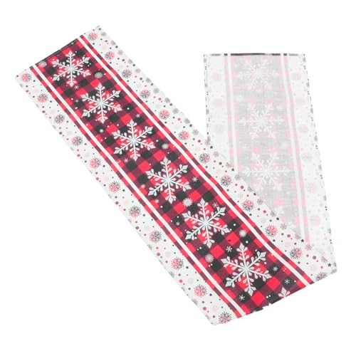 BAZEITFLOW Weihnachtstischläufer Rotes Büffelkaro Schneeflockenmuster Strapazierfähiger Winter Tischdecke Langlebig Vielseitig für Küche Esszimmer Party Dekoration BAZEITFLOW Weihnachtstischläufer Rotes Büffelkaro Schneeflockenmuster Strapazierfähiger Winter Tischdecke Langlebig Vielseitig für Küche Esszimmer Party Dekoration von BAZEITFLOW