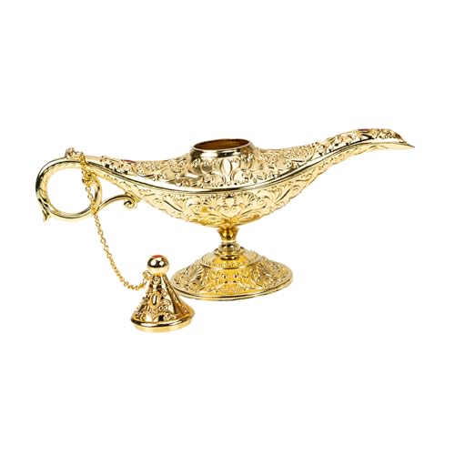 BAZEITFLOW 's Lampe aus Zinklegierung Kleines Wunschornament Langlebige Retro Deko für Schreibtisch und Regal Vielseitiges und Geburtstagsdeko Goldfarbenes Home Desk Accessoire BAZEITFLOW 's Lampe aus Zinklegierung Kleines Wunschornament Langlebige Retro Deko für Schreibtisch und Regal Vielseitiges und Geburtstagsdeko Goldfarbenes Home Desk Accessoire von BAZEITFLOW
