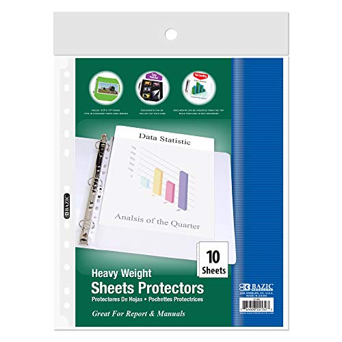 BAZIC Heavy Weight Top Loading Sheet Protectors (10/Pack) von BAZIC Products