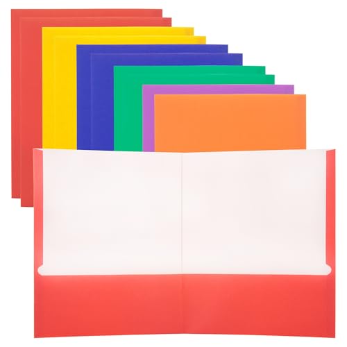 Bazic 3144-100 BAZIC Mappe mit 2 Fächern, für Schule, Zuhause oder Büro, verschiedene Farben, 100 Stück Bazic 3144-100 BAZIC Mappe mit 2 Fächern, für Schule, Zuhause oder Büro, verschiedene Farben, 100 Stück von BAZIC Products