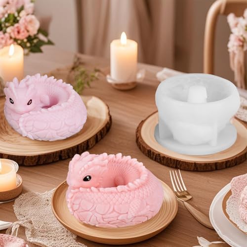 Silikonform Drache Mousse Fondant Tortendeko Form, Epoxidharz Gießform für Gips Beton Polymer-Ton, Drachen Mousse Gelee Pudding Schokolade Silikon Form Silikonform Drache Mousse Fondant Tortendeko Form, Epoxidharz Gießform für Gips Beton Polymer-Ton, Drachen Mousse Gelee Pudding Schokolade Silikon Form von BAZOVE