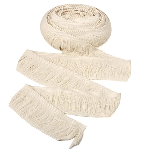BB Beadthoven Beadthoven 9,1 m Leinen-Baumwoll-Fransenborte, 60 mm Faser-Spitzenborte, Nähen, besticktes Band für Kleidung, Hochzeit, Vorhänge, Kleid, Heimdekorationen BB Beadthoven Beadthoven 9,1 m Leinen-Baumwoll-Fransenborte, 60 mm Faser-Spitzenborte, Nähen, besticktes Band für Kleidung, Hochzeit, Vorhänge, Kleid, Heimdekorationen von BB Beadthoven