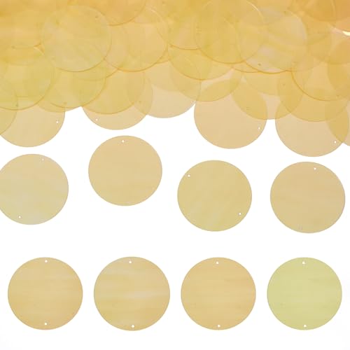 Beadthoven 150 Stück flache runde Paillettenglieder Regenbogen-Paillettenperlen aus PVC, klare Pailletten mit Doppellöchern, für Bastelarbeiten, Nähen, Kunstprojekte, Ohrringe, Ornament Beadthoven 150 Stück flache runde Paillettenglieder Regenbogen-Paillettenperlen aus PVC, klare Pailletten mit Doppellöchern, für Bastelarbeiten, Nähen, Kunstprojekte, Ohrringe, Ornament von BB Beadthoven