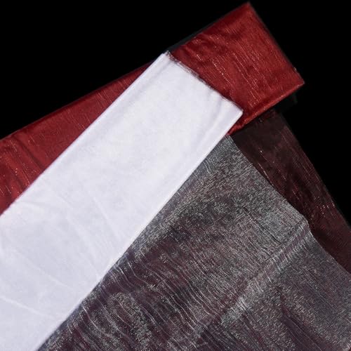Beadthoven 2 Rollen 46 cm x 5 m Tüll Polyester Stoff Sheer Organza Rolle Schärpe Stoff für Hochzeit Geburtstag Party Bankett Hintergrund Dekor Kleidung Zubehör DIY Handwerk Rot Weiß Beadthoven 2 Rollen 46 cm x 5 m Tüll Polyester Stoff Sheer Organza Rolle Schärpe Stoff für Hochzeit Geburtstag Party Bankett Hintergrund Dekor Kleidung Zubehör DIY Handwerk Rot Weiß von BB Beadthoven