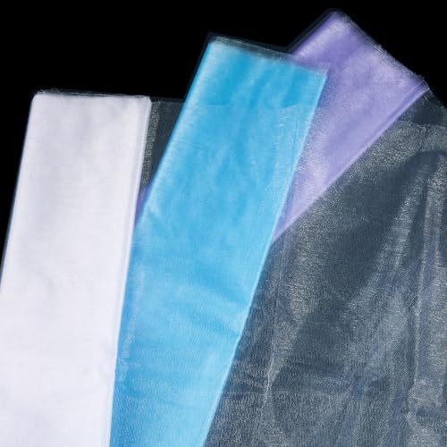 Beadthoven 3 Rollen 46 cm x 5 m Tüll Polyester Stoff Sheer Organza Rolle Schärpe Stoff für Hochzeit Geburtstag Party Hintergrund Dekor Kleidung Zubehör DIY Handwerk Lila Blau Weiß Beadthoven 3 Rollen 46 cm x 5 m Tüll Polyester Stoff Sheer Organza Rolle Schärpe Stoff für Hochzeit Geburtstag Party Hintergrund Dekor Kleidung Zubehör DIY Handwerk Lila Blau Weiß von BB Beadthoven