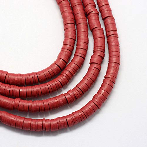 Beadthoven 380 Stück 4 mm flache, runde Polymer-Ton-Abstandshalter Heishi-Perlen Scheibe Ghana-afrikanische Scheiben lose Perlen für Sommer Boho Surfer Armband Perlen Schmuckherstellung 45,9 cm Beadthoven 380 Stück 4 mm flache, runde Polymer-Ton-Abstandshalter Heishi-Perlen Scheibe Ghana-afrikanische Scheiben lose Perlen für Sommer Boho Surfer Armband Perlen Schmuckherstellung 45,9 cm von BB Beadthoven
