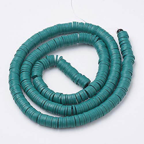 Beadthoven 380 Stück 4 mm flache, runde Polymer-Ton-Abstandshalter Heishi-Perlen Scheibe Ghana-afrikanische Scheiben lose Perlen für Sommer Boho Surfer Armband Perlen Schmuckherstellung 45,9 cm Beadthoven 380 Stück 4 mm flache, runde Polymer-Ton-Abstandshalter Heishi-Perlen Scheibe Ghana-afrikanische Scheiben lose Perlen für Sommer Boho Surfer Armband Perlen Schmuckherstellung 45,9 cm von BB Beadthoven