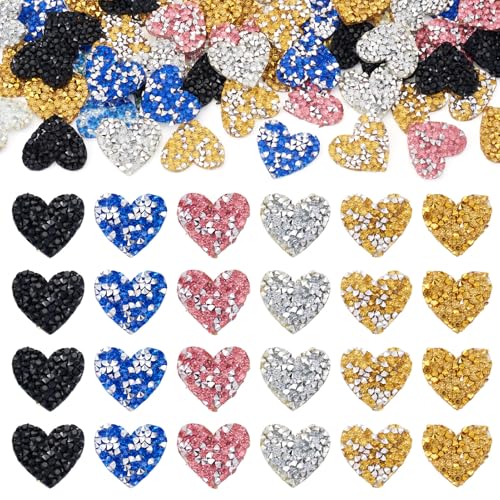 Beadthoven 60 Stück Strass-Aufnäher in Herzform, 2,5 x 2,5 cm, zum Aufbügeln, Glitzer, Kristall, Strass-Applikation, glitzernde Diamant-Reparaturflicken für Kleidung, Taschen, Hüte, Dekoration Beadthoven 60 Stück Strass-Aufnäher in Herzform, 2,5 x 2,5 cm, zum Aufbügeln, Glitzer, Kristall, Strass-Applikation, glitzernde Diamant-Reparaturflicken für Kleidung, Taschen, Hüte, Dekoration von BB Beadthoven