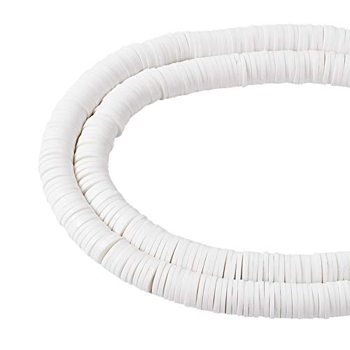 Beadthoven Abstandshalter aus Polymer-Ton, 8 mm, flach, rund, Ghana, afrikanische Scheiben, lose Perlen für Sommer, Boho, Surfer, Armband, Perlenschmuck, 45,7 cm, 380 Stück Beadthoven Abstandshalter aus Polymer-Ton, 8 mm, flach, rund, Ghana, afrikanische Scheiben, lose Perlen für Sommer, Boho, Surfer, Armband, Perlenschmuck, 45,7 cm, 380 Stück von BB Beadthoven