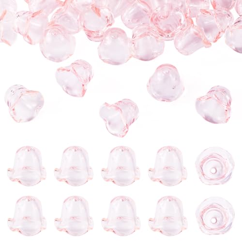 Beadthoven Acryl-Blumen-Perlenkappen, transparent, Blumenkappenende, verschiedene Tiere, Abstandshalter für DIY-Windspiele, Handwerk, Schmuckherstellung, Zubehör, Rosa, 30 Stück Beadthoven Acryl-Blumen-Perlenkappen, transparent, Blumenkappenende, verschiedene Tiere, Abstandshalter für DIY-Windspiele, Handwerk, Schmuckherstellung, Zubehör, Rosa, 30 Stück von BB Beadthoven